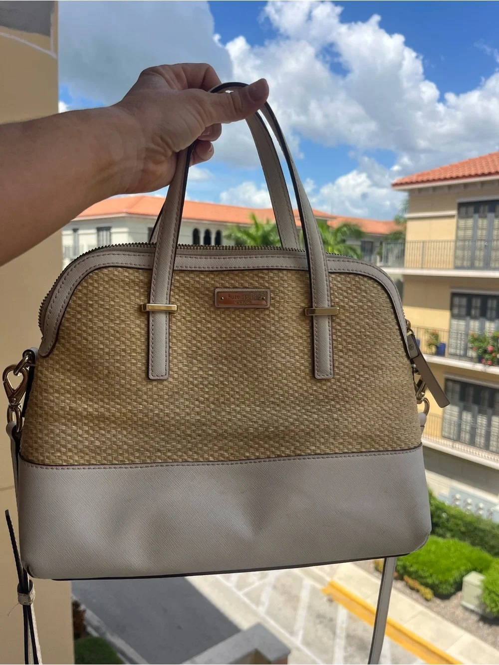 kate spade structured satchel